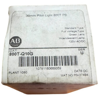 Allen Bradley 800t-q10g Luz Piloto Serie 800tq10g