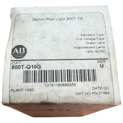 Allen Bradley 800t-q10g Luz Piloto Serie 800tq10g