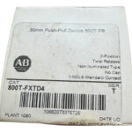 Nuevo En Caja Allen Bradley Pulsador 800t-fxtd4 Serie T Rojo