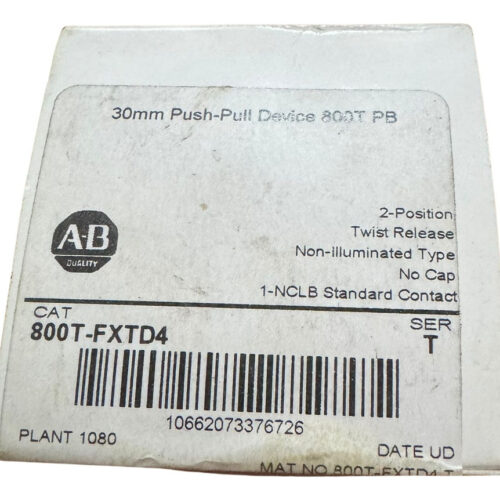 Nuevo En Caja Allen Bradley Pulsador 800t-fxtd4 Serie T Rojo