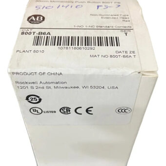 Allen-bradley 800t-b6a Push Button