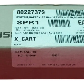 Az16-12zvrk-m20 Schmersal Safety Interlock Switch