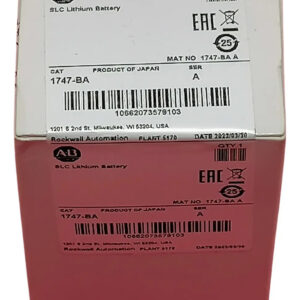 1747-ba Allen-bradley Lithium Battery Assembly 3v 850mah