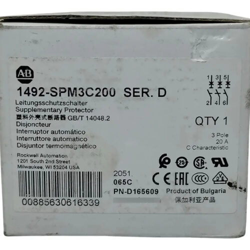 Allen Bradley 1492-spm3c200 Interruptor Blanco