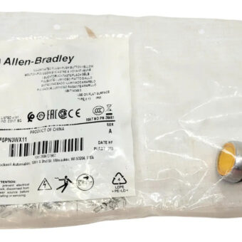 Botón Pulsador Allen Bradley 800fm-lf5pn3wx11 Amarillo Amarillo