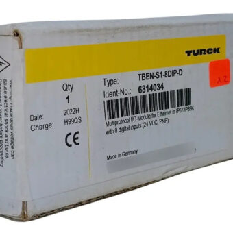Tben-s1-8dip-d Turck 8 I/o Ethernet Module 24vdc Pnp M8