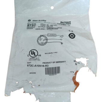 872c-a10n18-r3 Allen-bradley Sensor De Proximidad M18 Ser B
