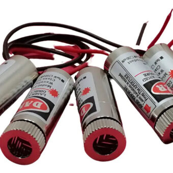 Lote De 5  Gsyd1230 Danger Laser De Puntero Y Cruz Rojo 5mw Rojo