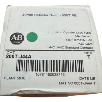800t-j44a Allen Bradley Selector Switch 3-pos W/key Metal