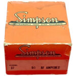 Simpson 1271730 0-1 Medidor De Panel De Amplificadores