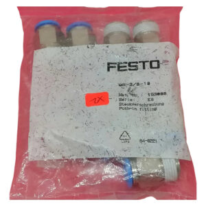 Festo Qs-3/8-10 Push-en Montaje Adaptador 3/8 Npt, 10mm O.d.