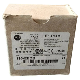 Allen Bradley 193-eedb 3.2-16 Amp 3 Fases Multi-class Iec So