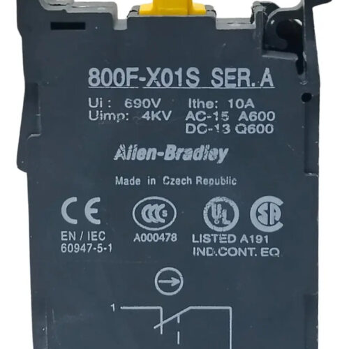 Allen Bradley 800f-x01s Bloque De Contacto