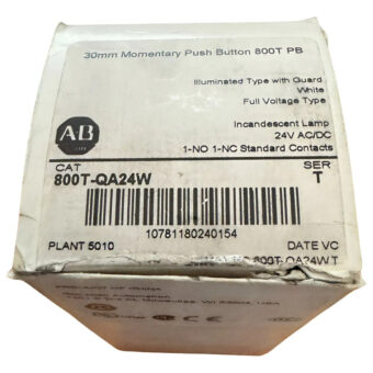 Allen Bradley 800t-qa24w Pulsador, Blanco, Extendido Headgua Blanco