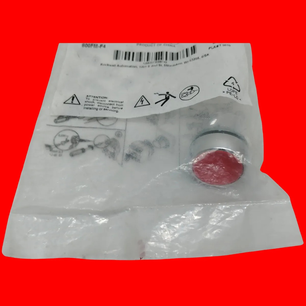 Allen-bradley 800fm-f4 Pulsador Rasanterojo - Imagen 4