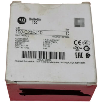 Allen Bradley 100-c23ej10 Bobina Electrónica 24v Dc