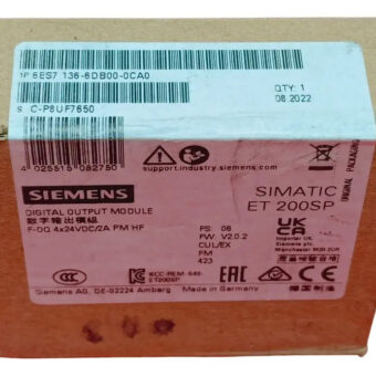 6es7136-6db00-0ca0 Siemens Et200sp F-dq 4x24 Vdc 2a