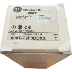 800t-t2f3ddxx | Allen Bradley | Interruptor, 2 Vías De Lado Negro