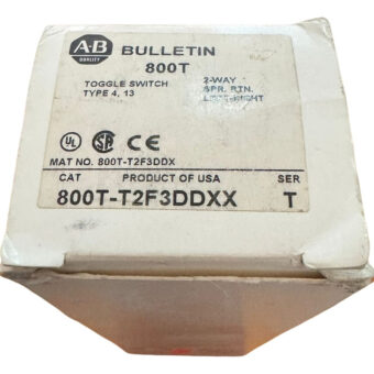 800t-t2f3ddxx | Allen Bradley | Interruptor, 2 Vías De Lado Negro