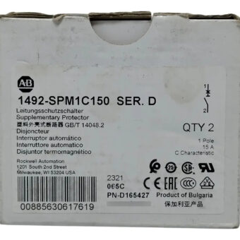 Allen Bradley 1492-spm1c150 Disyuntor De Circuito