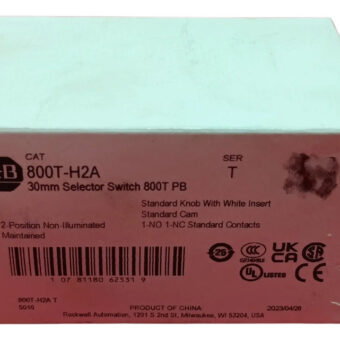 800t-h2a Allen Bradly Interruptor Selector De 2 Posiciones