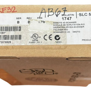 Allen Bradley 1747-sn Slc500 Remote I/o Scanner