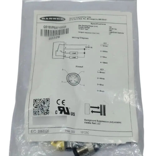 Banner Qs18vp6af100q5 Sensor Fotoelectrico