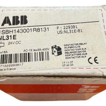 Abb Nl31e Contactor Relé 1sbh143001r8131 24 Vdc Nuevo