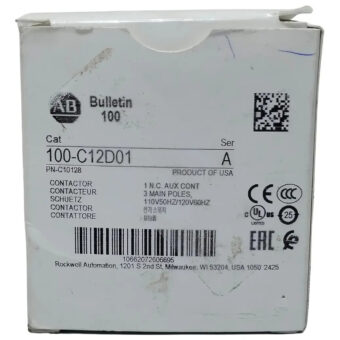 Allen Bradley 100-c12d01 Contactor De Voltaje