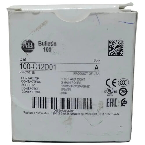 Allen Bradley 100-c12d01 Contactor De Voltaje
