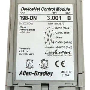 Allen-bradley 198-dn Devicenet Módulo De Control.