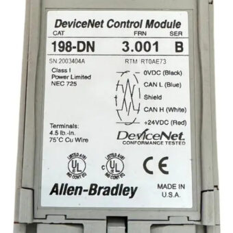 Allen-bradley 198-dn Devicenet Módulo De Control.