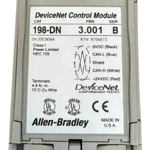 Allen-bradley 198-dn Devicenet Módulo De Control.