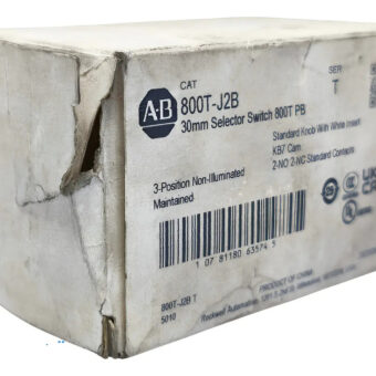 800t-j2b Allen-bradley Selector De 3 Posiciones 2na-2nc Negro