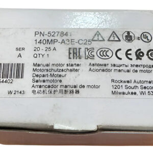 Allen-bradley 140mp-a3e-c25 Guardamotor 6.3 - 10 A 50/60