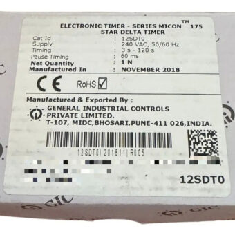 Gic 12sdt0 Electronic Timer-series Micon