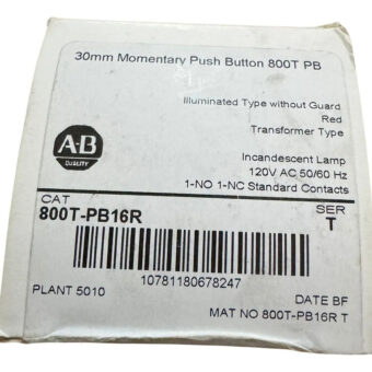 Allen Bradley 800t-pb16r Ser. T