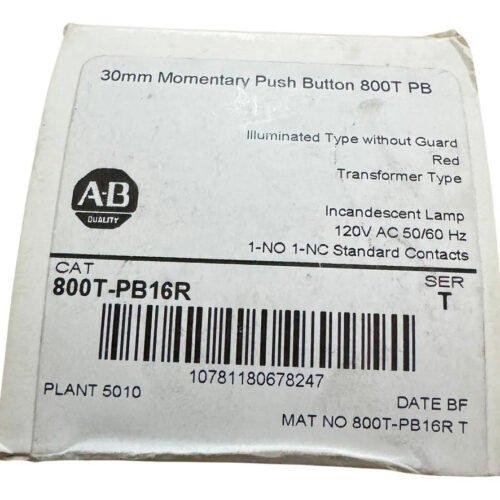 Allen Bradley 800t-pb16r Ser. T
