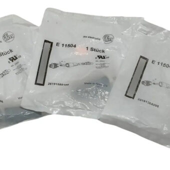 Lote 3pz Ifm Conector Macho E 11504 M12 4 Pin 11504