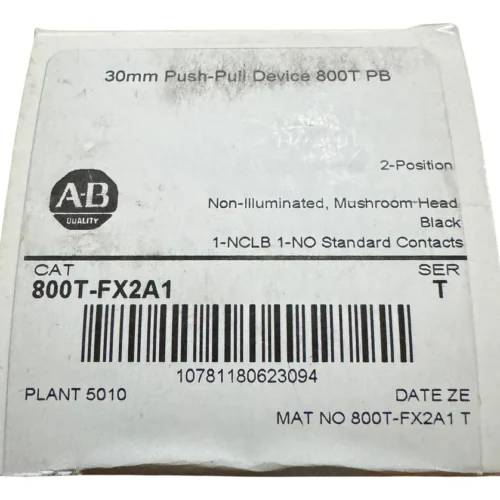 Allen Bradley 800t-fx2a1 Ser. T (wh) Nsmp Mgg