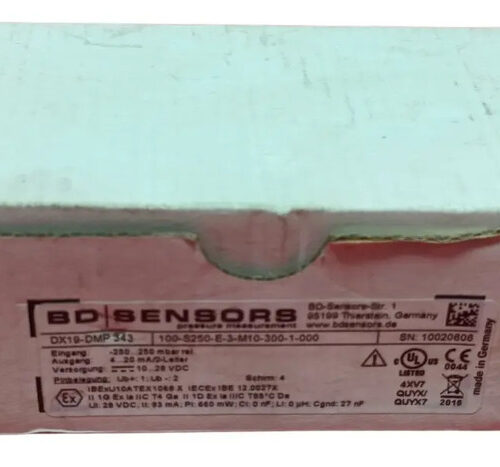 Bd Sensors Dx19-dmp 343 Sensor De Acero Inoxidable