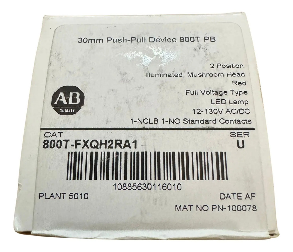 Allen-bradley 800t-fxqh2ra1 Boton Pulsador Iluminado Led - Imagen 2
