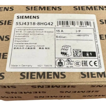 Siemens 5sj4318-8hg42 Disyuntor 10ka 3 Polos 15 A Según Ul