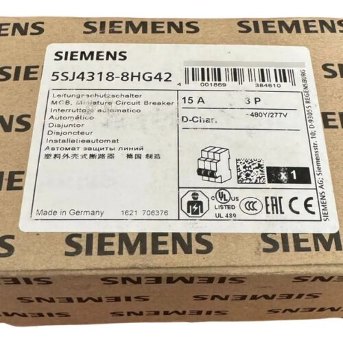 Siemens 5sj4318-8hg42 Disyuntor 10ka 3 Polos 15 A Según Ul