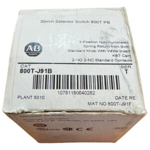 Allen Bradley 800t-j91b Retorno Por Resorte No Iluminado Negro