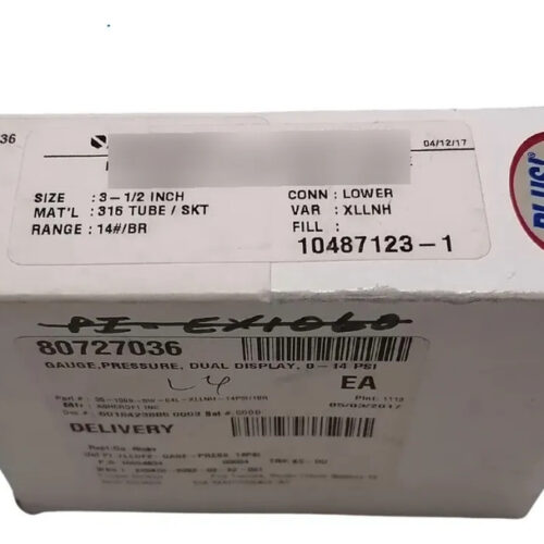 Manometro De Proceso Ashcroft Duralife 35-1009-sw-04l 1/2