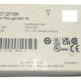 Allen Bradley 800t-qt10r Piloto Rojo