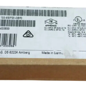 6es7 193-6bp20-0bf0 Siemens Simatic Et200sp Baseunit