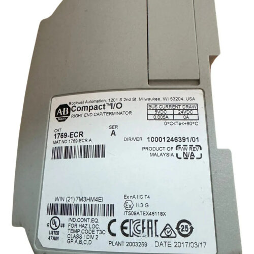 Allen Bradley 1769-ecr Compactlogix Terminator
