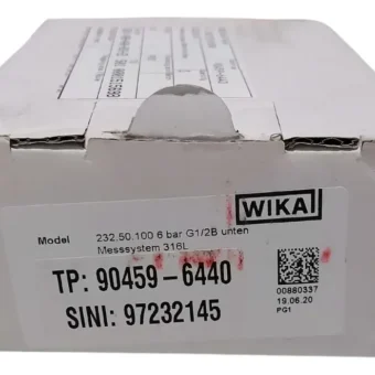 Wika 232.50.100 6 Bar G1/2b Manometro Acero Inoxidable